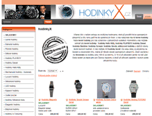 Tablet Screenshot of hodinkyx.cz